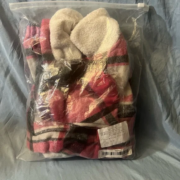 Plaid Fleece Toddler Girls Outfit with Skirt - Picture 4 of 5